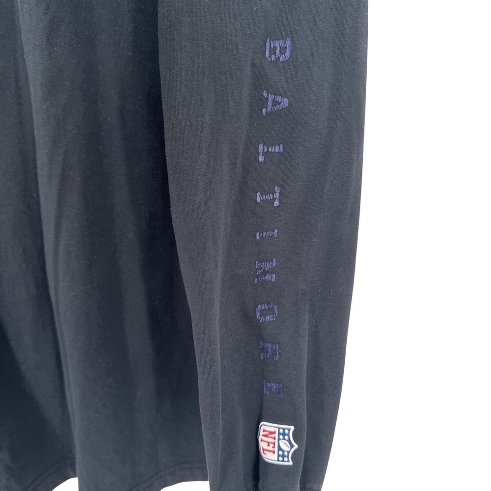 Reebok Baltimore Ravens NFL Onfield Long Sleeve Shirt Black Mens XL - Picture 3 of 10